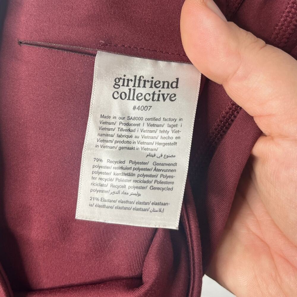 Girlfriend Collective Plum Compressive Leggings sz M Activewear Lounge Yoga - Picture 4 of 8